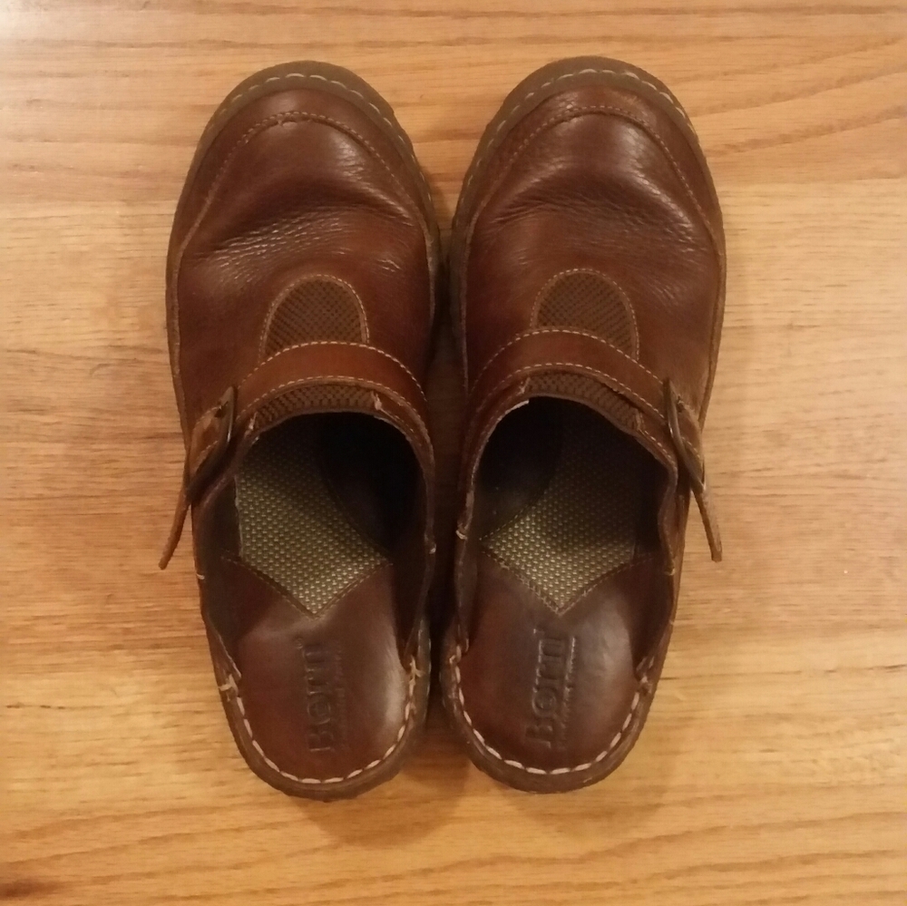 Born leather clogs